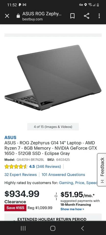 ASUS ROG Zephyrus G14 Computers
