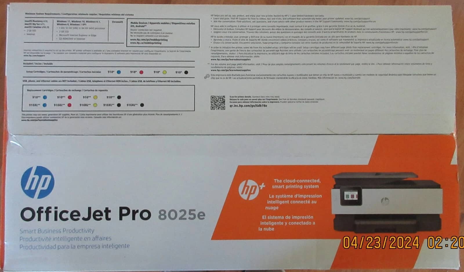 HP OfficeJet Pro 8025e Printers New