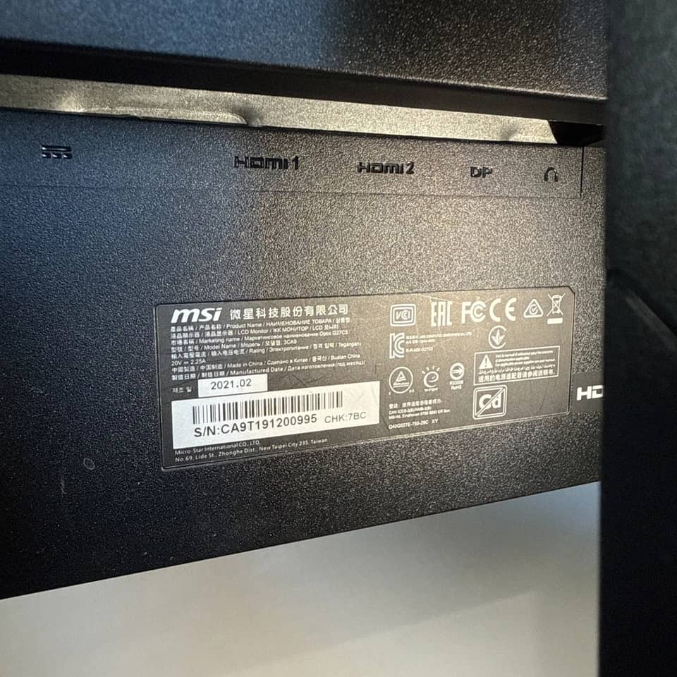 MSI Optix G27C5 Monitors