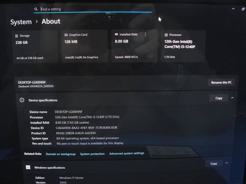 ASUS Zenbook 14 OLED Computers