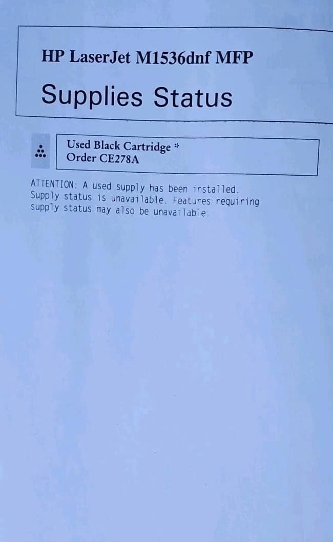 HP 1536dnf Printers Used - Good
