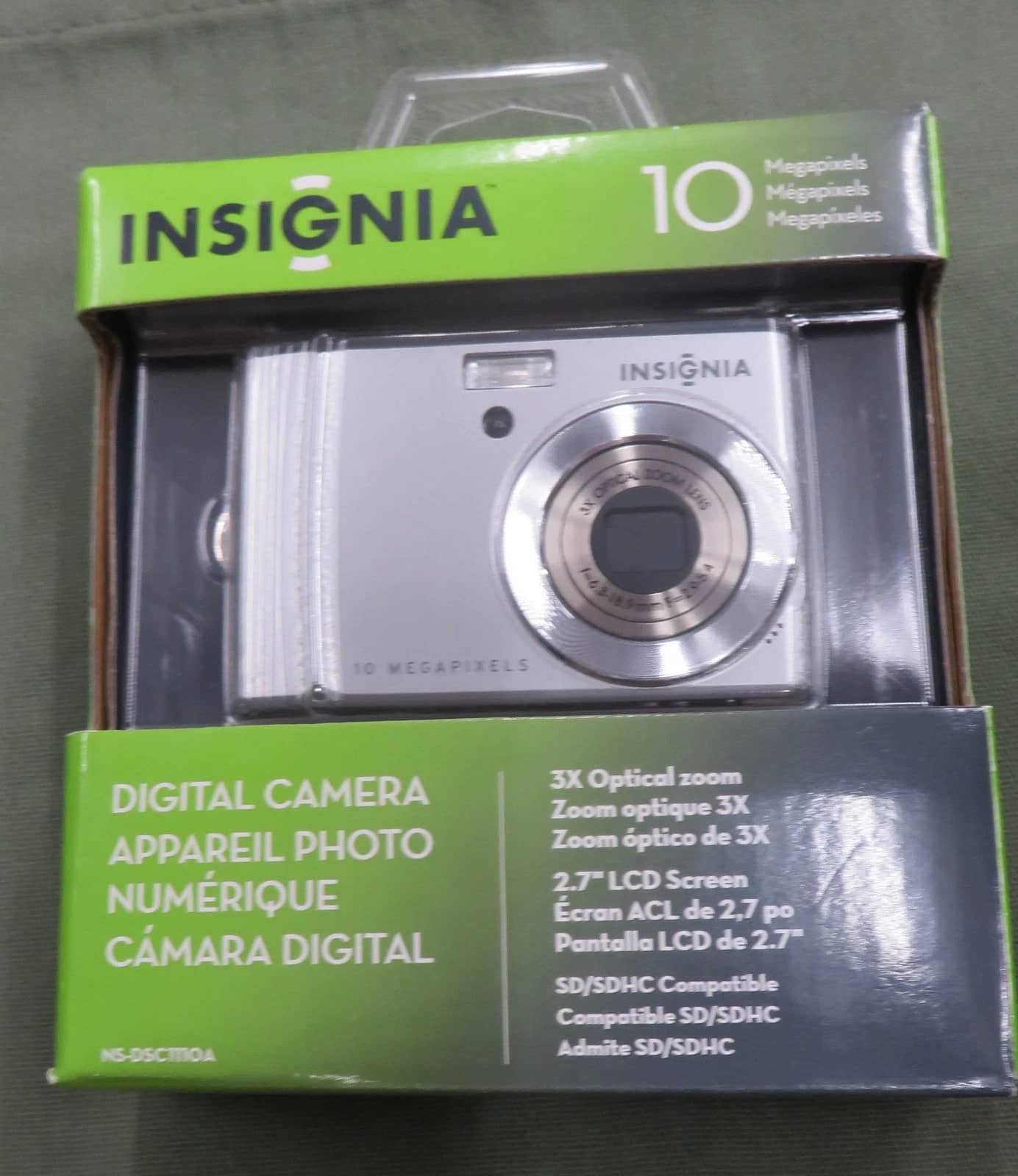 Insignia NS-DSC110A Digital Cameras Silver New Body Only