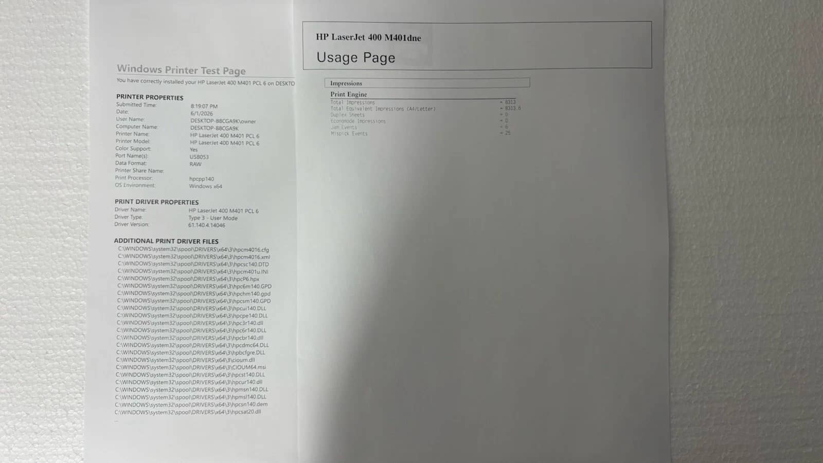 HP LaserJet Pro 400 M401dne Printers New