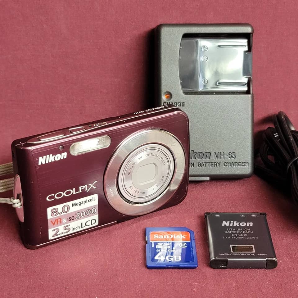 Nikon COOLPIX S210 Digital Cameras Purple New Body Only