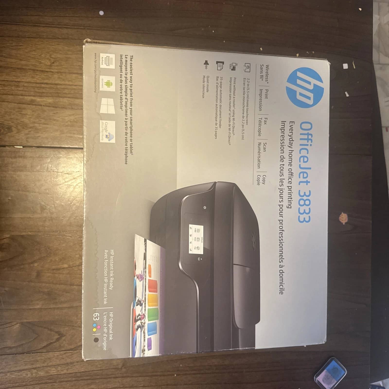 HP Officejet Printer 3833 Printers New