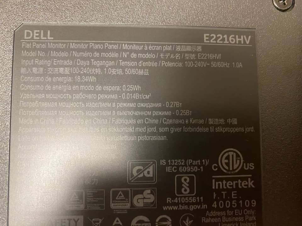 Dell SE2216HV Monitors