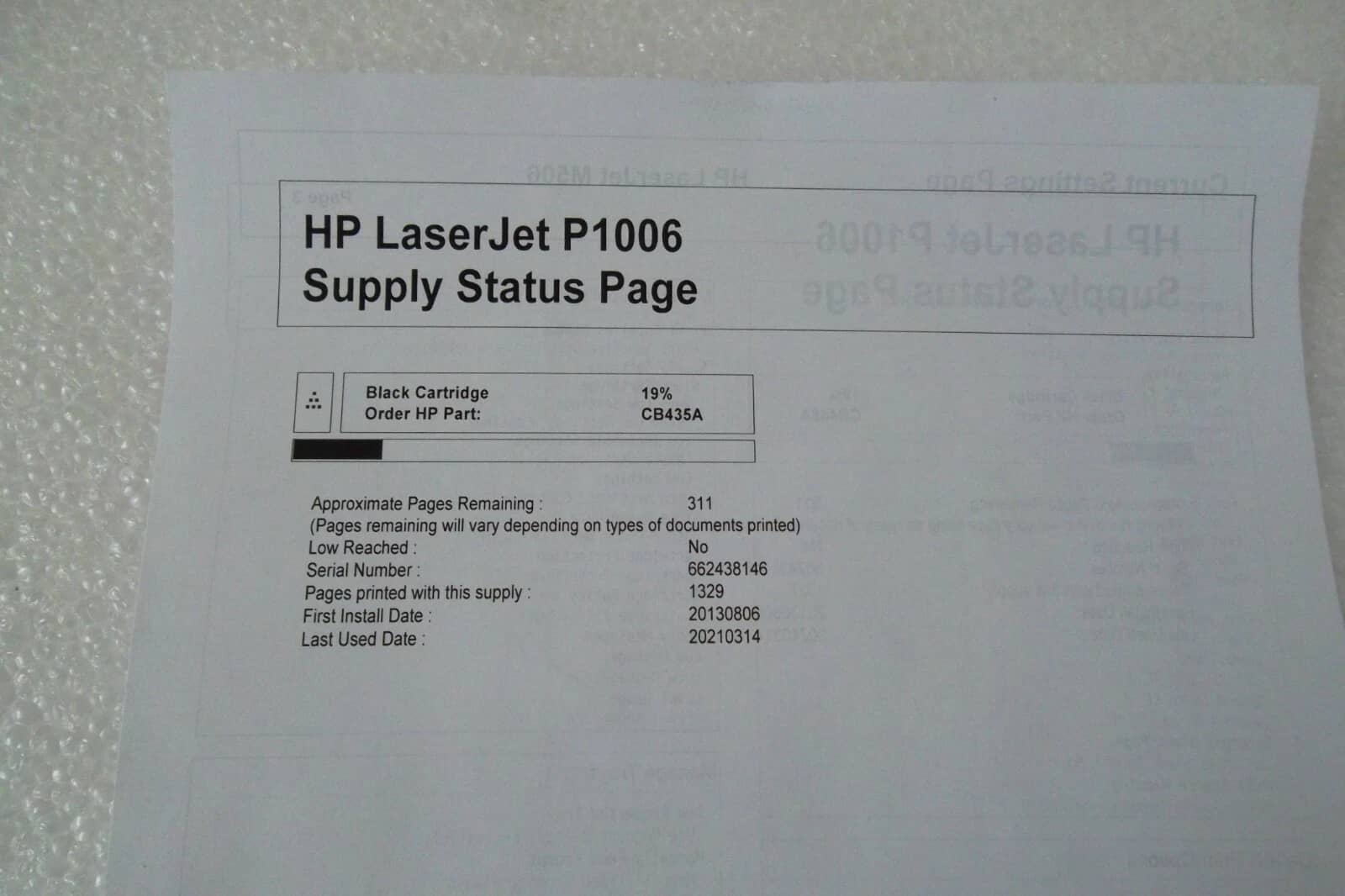 HP Laserjet Pro P1006 Printers Used - Good