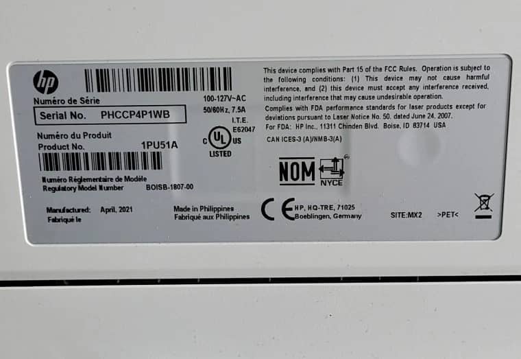 HP LaserJet Managed E50145 Printers Used - Good