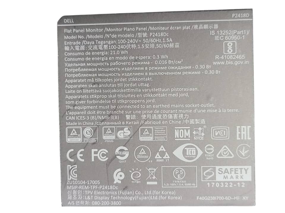 Dell P2418D Monitors