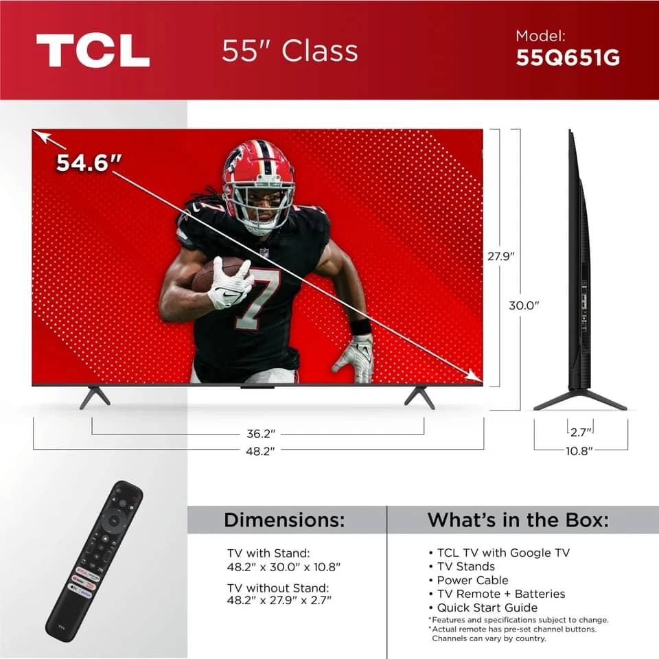 TCL 55q651g TVs