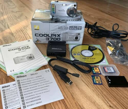Nikon COOLPIX 3700 Digital Cameras Silver New Body Only