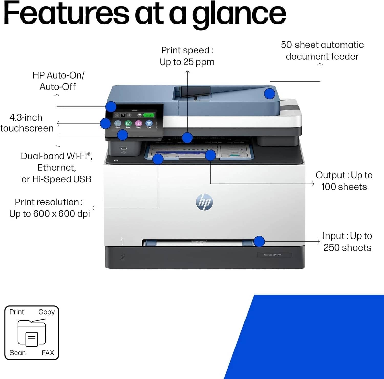 HP Color LaserJet Pro MFP 3302fdw Printers New
