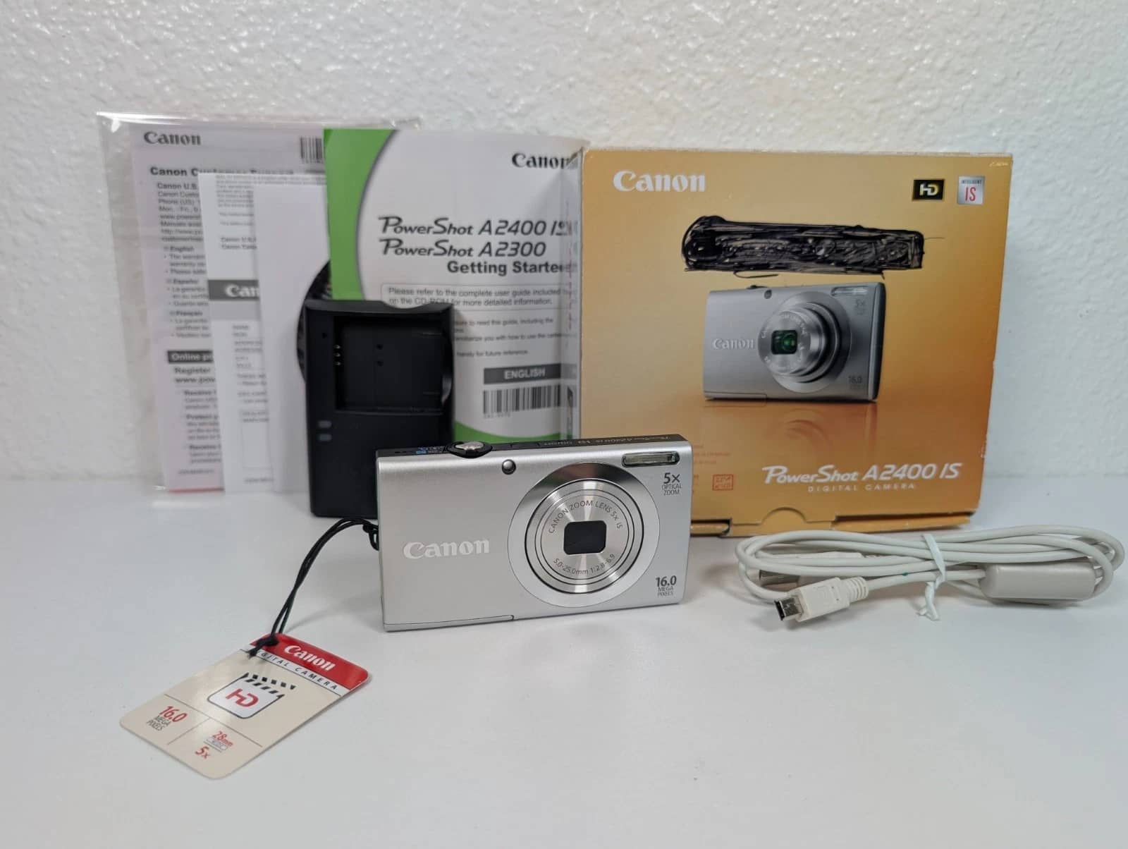 Canon PowerShot A2400 IS Digital Cameras Blue New Body Only