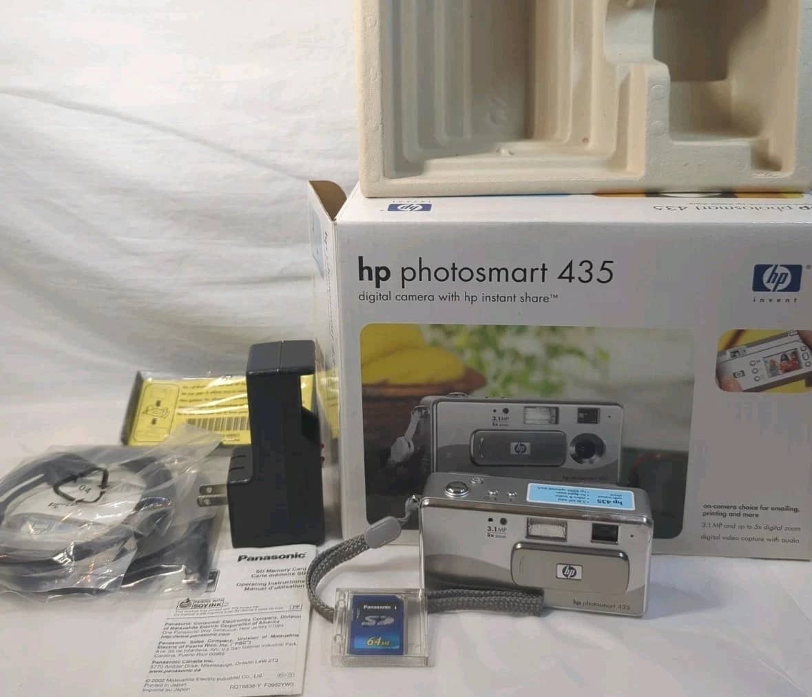 HP Photosmart 435 Digital Cameras Silver Used - Good Body Only