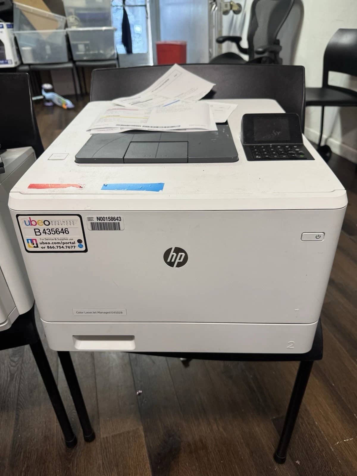 HP Color LaserJet Managed E45028 Printers Used - Good