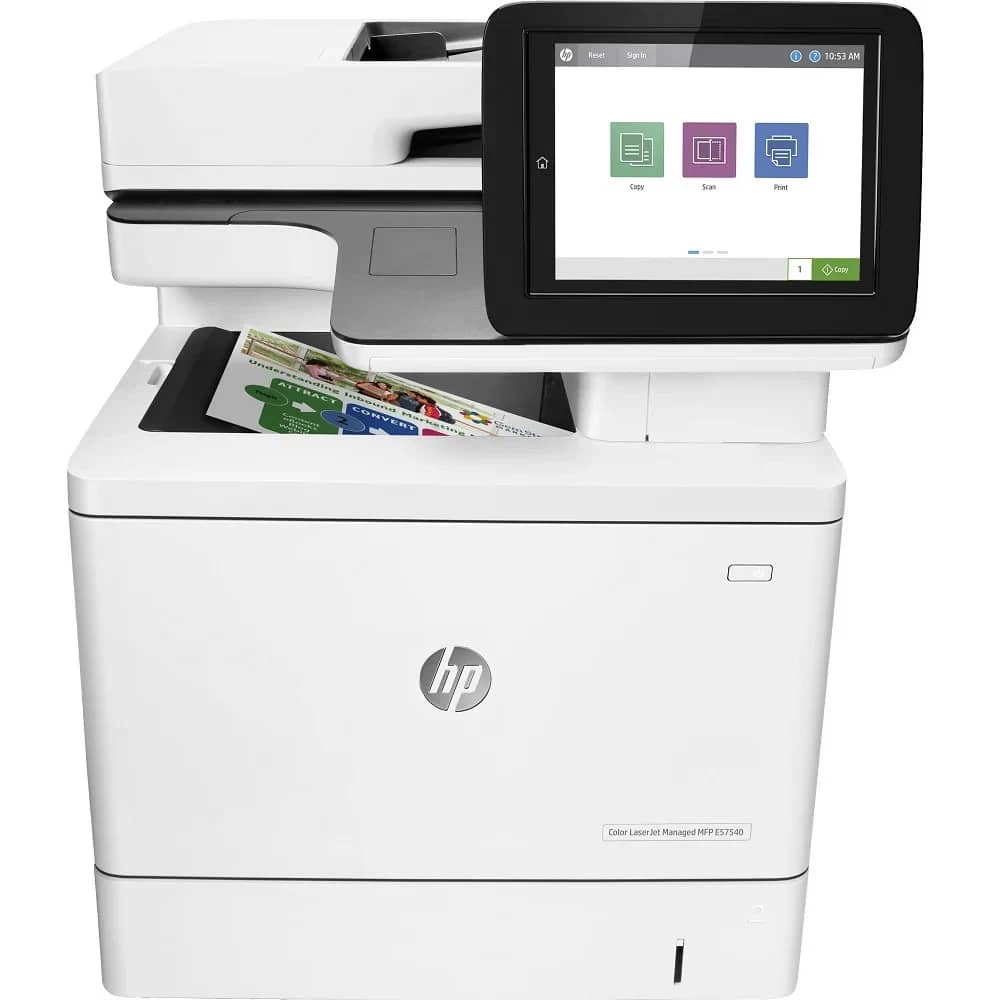 HP LaserJet Managed E57540c Printers Open-Box Excellent