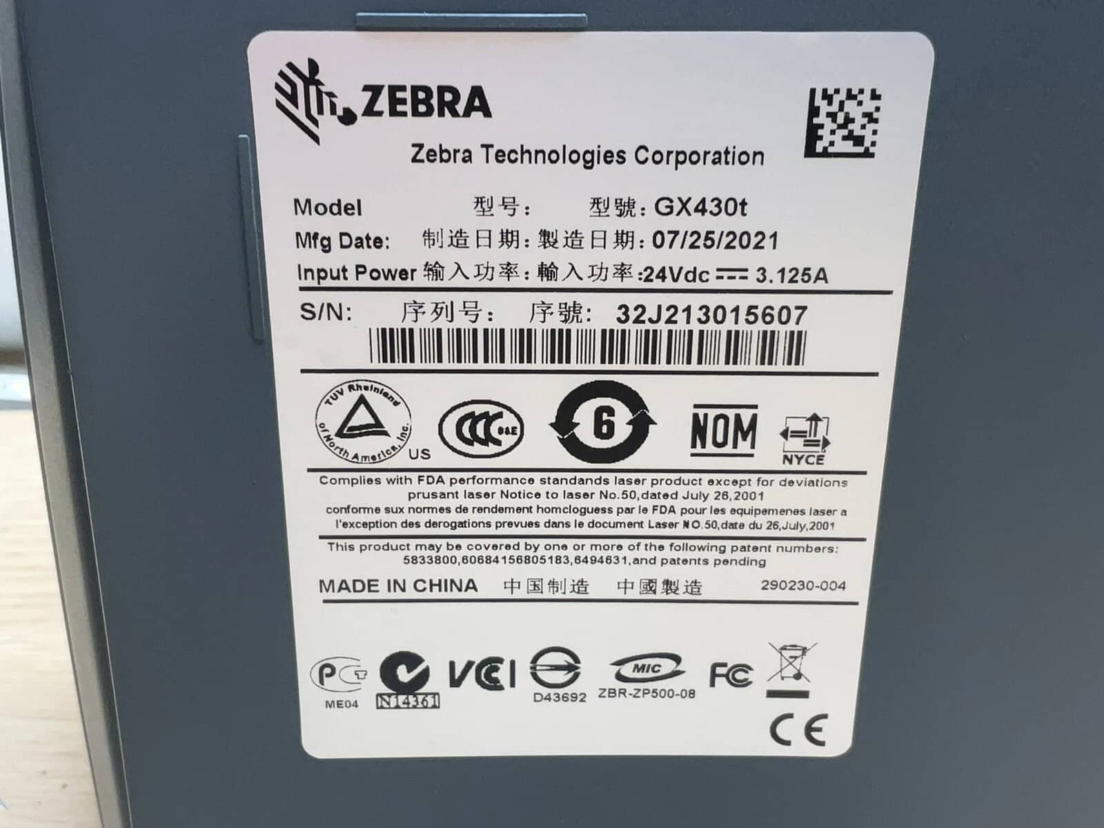 Zebra GK430t Printers For parts or not working