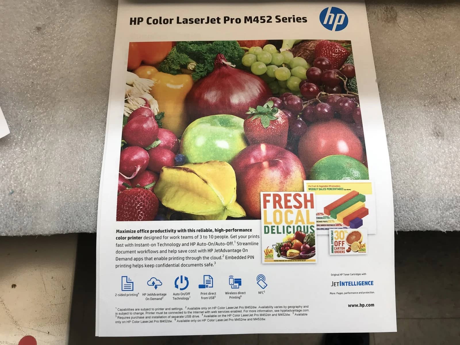 HP Color Laserjet M452nw Printers Used - Good