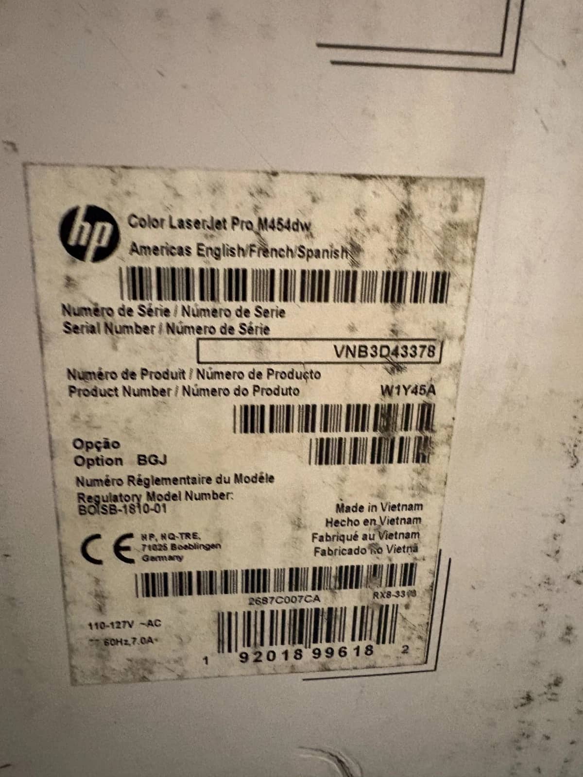 HP M454dw Printers New