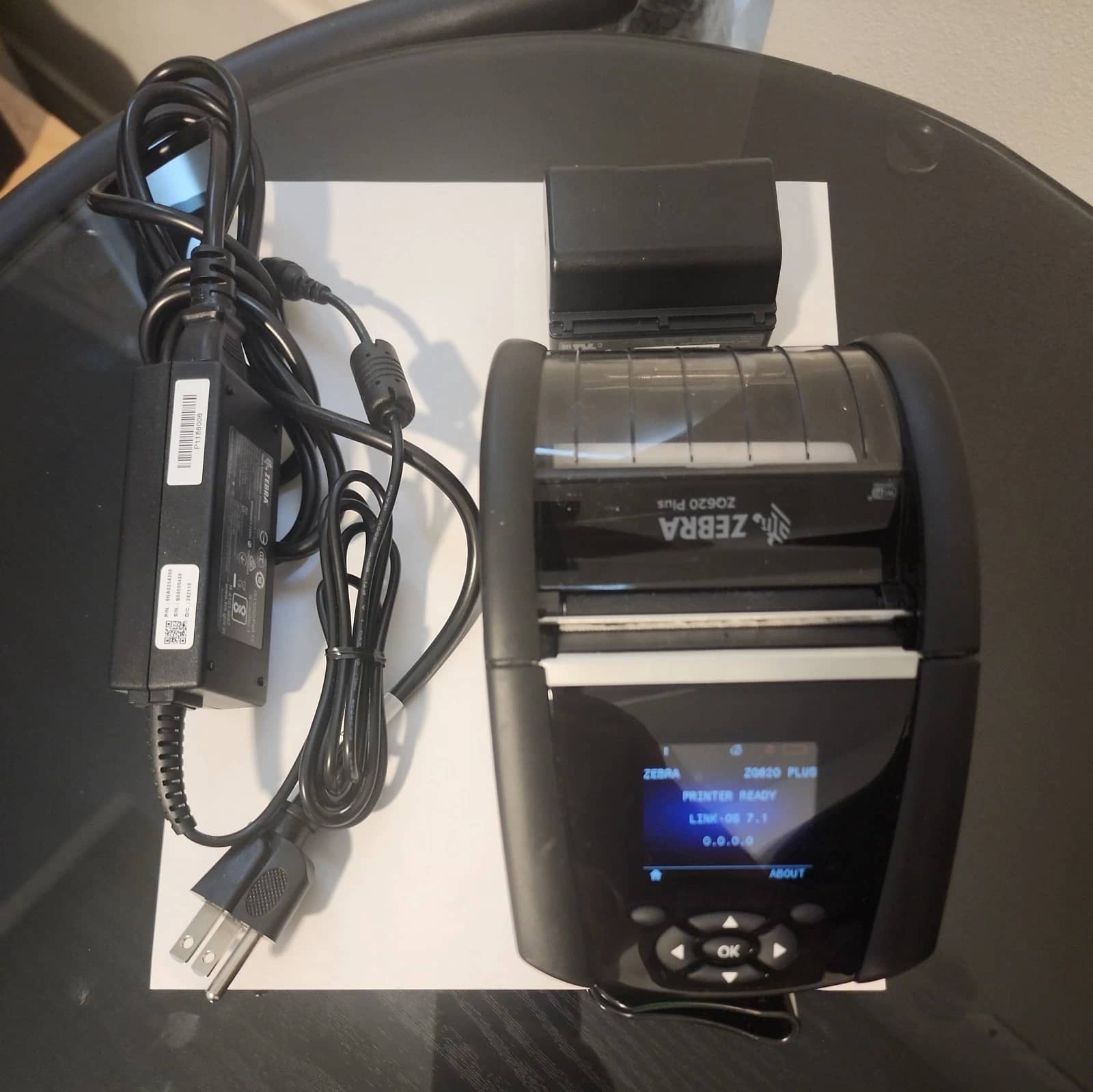 Zebra ZQ62-AUWA000-00 Printers Used - Good
