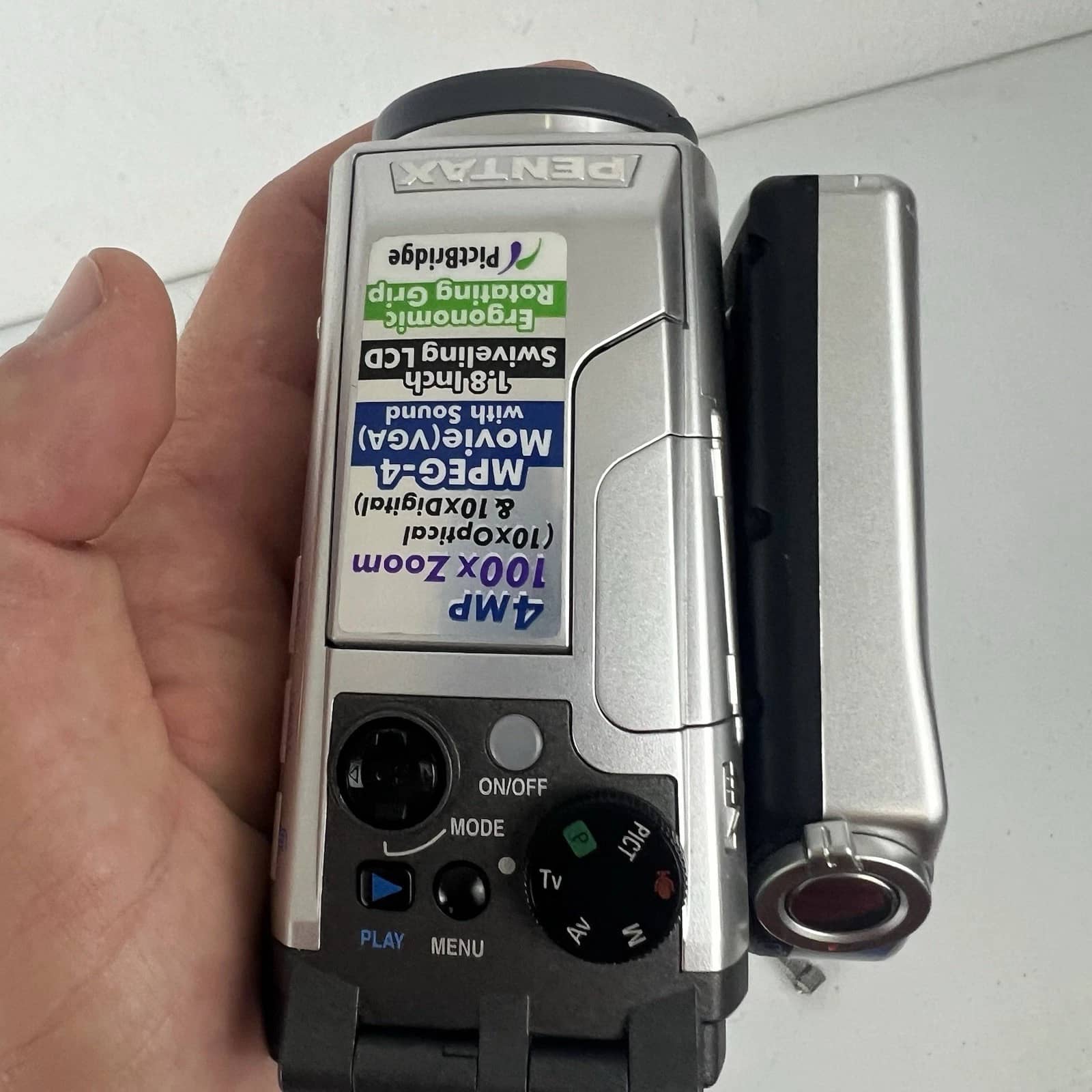Pentax Optio MX4 Digital Cameras Silver Used - Good Body Only