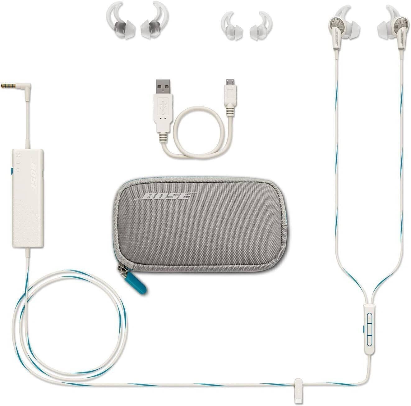 Bose QuietComfort 20 Headphones & Earbuds White Open-Box Excellent