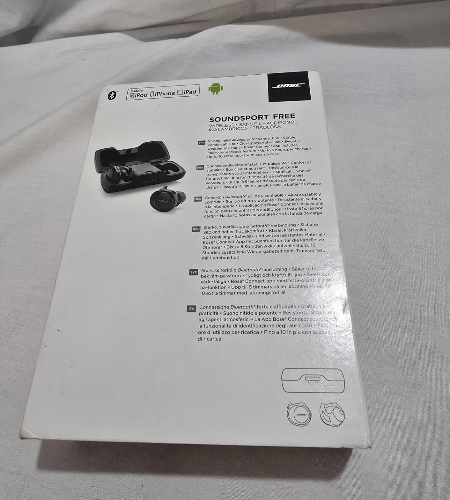 Bose SoundSport Free Headphones & Earbuds Blue New