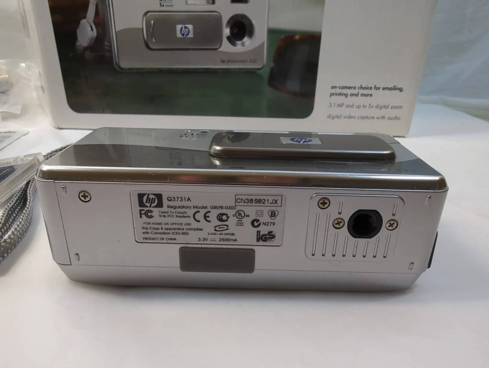 HP Photosmart 435 Digital Cameras Silver Used - Good Body Only