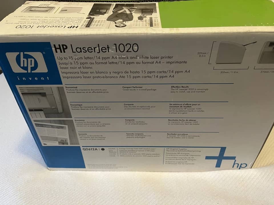 HP LaserJet 1020 Printers Refurbished - Excellent