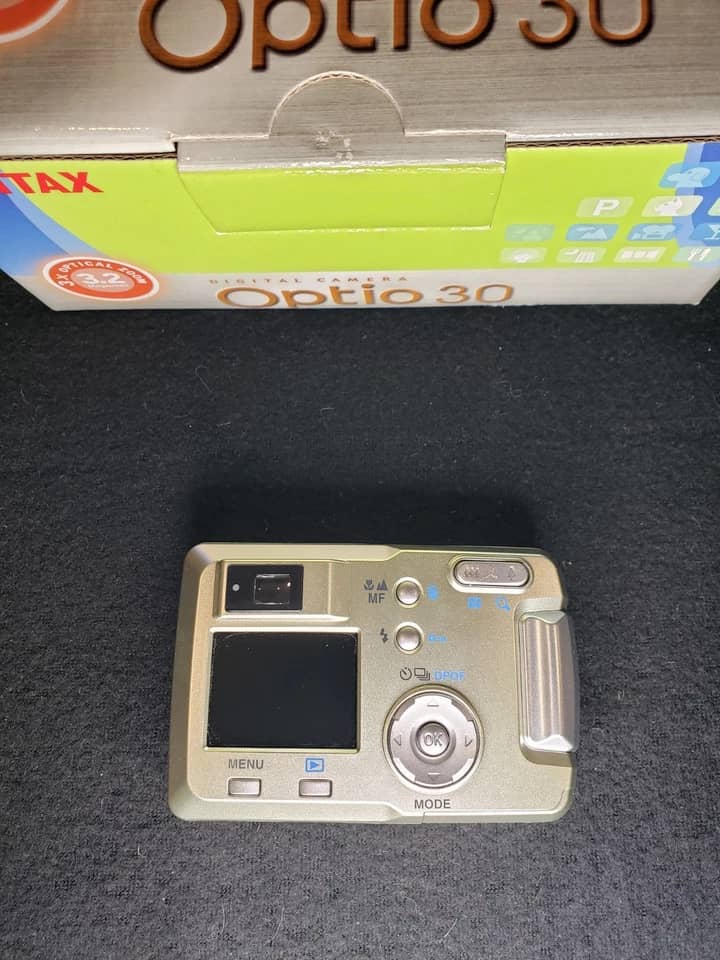 Pentax Optio 30 Digital Cameras Silver Used - Good Body Only