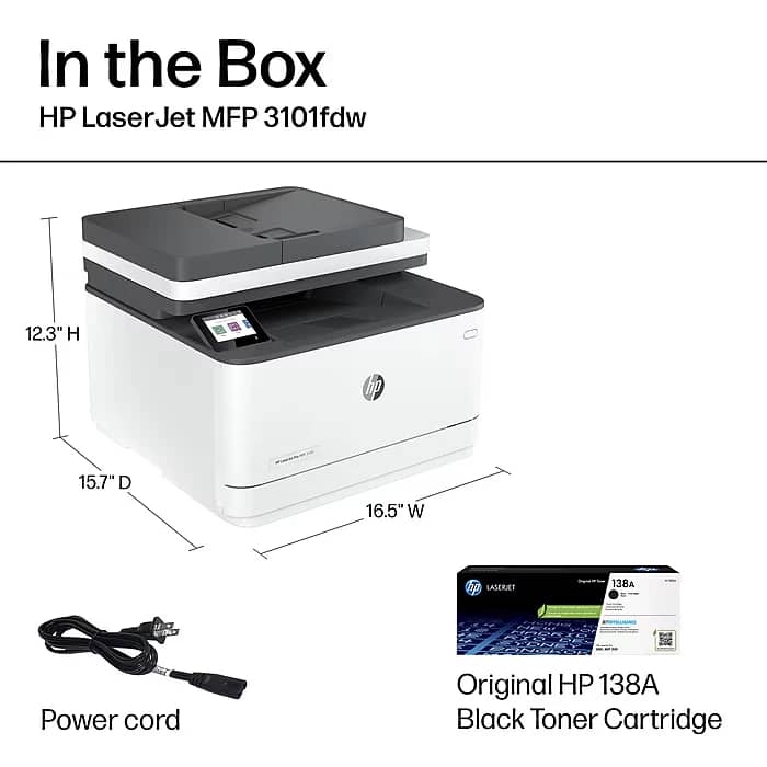 HP 3G628F Printers Used - Good