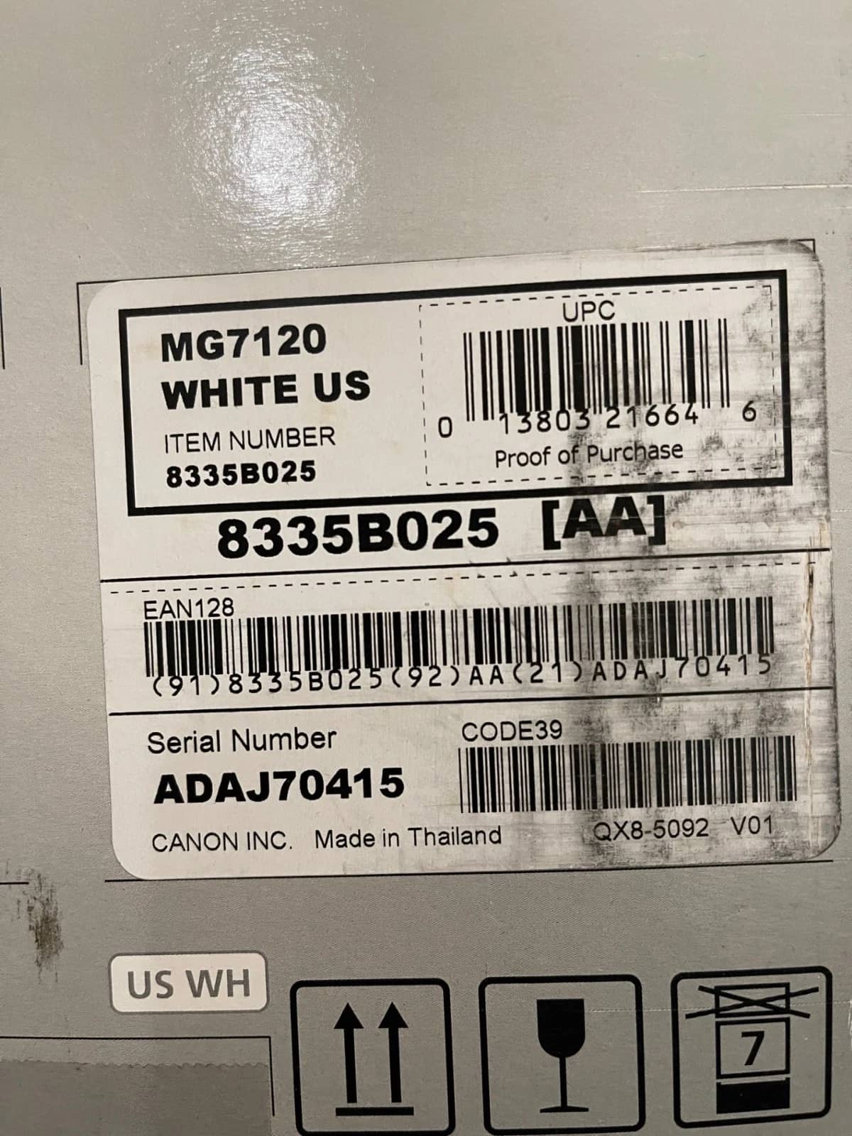 Canon mg7120 Printers New