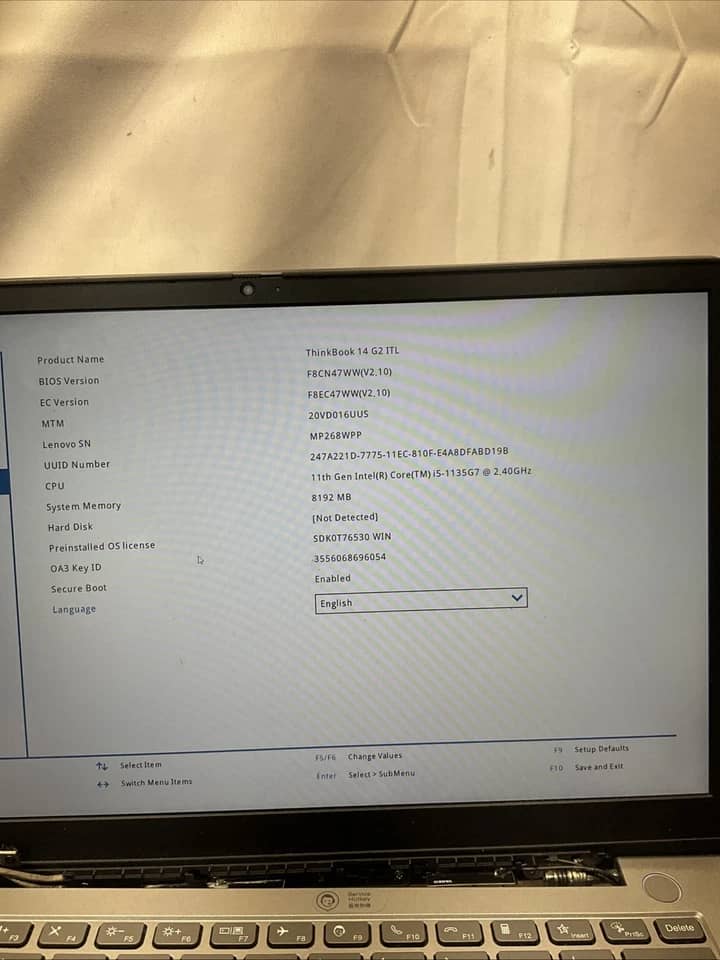 Lenovo ThinkBook 14-IML Computers 256GB 8GB New