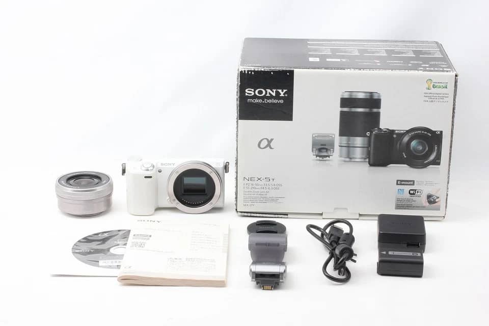 Sony NEX-5TL Digital Cameras White New 16-50mm Kit