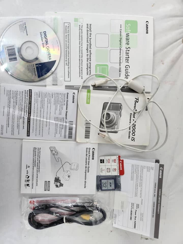 Canon PowerShot A2000 IS Digital Cameras Silver New Body Only
