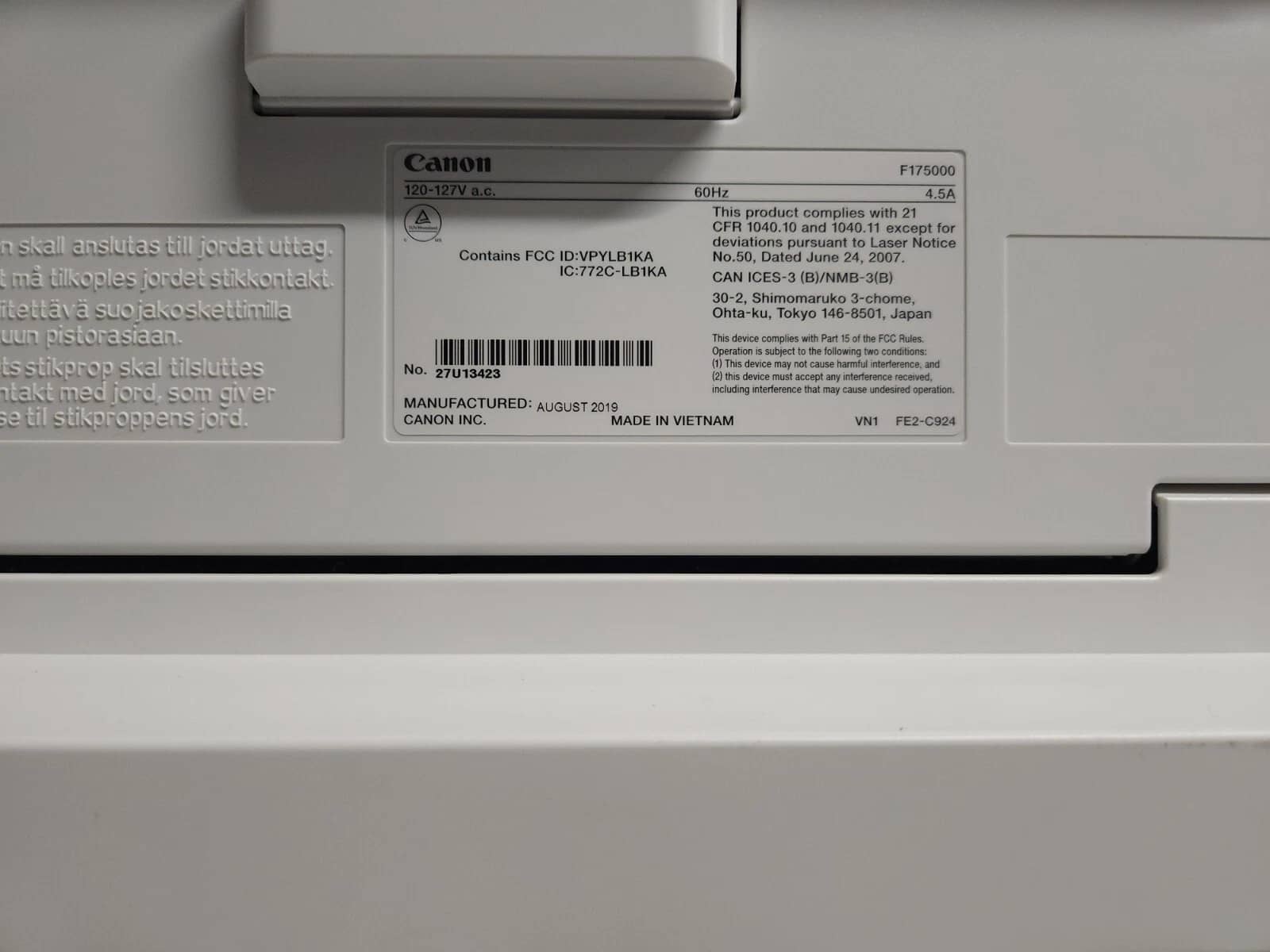 Canon imageCLASS MF641Cw Printers Used - Good