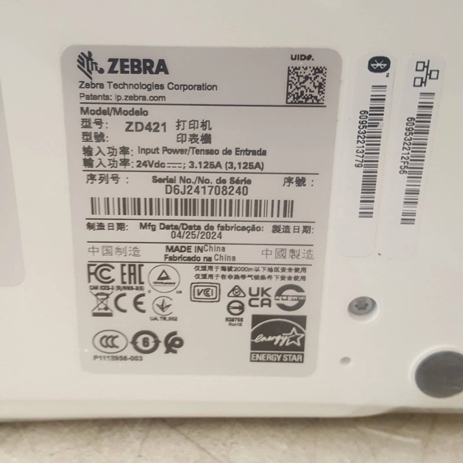 Zebra ZD421 Printers New
