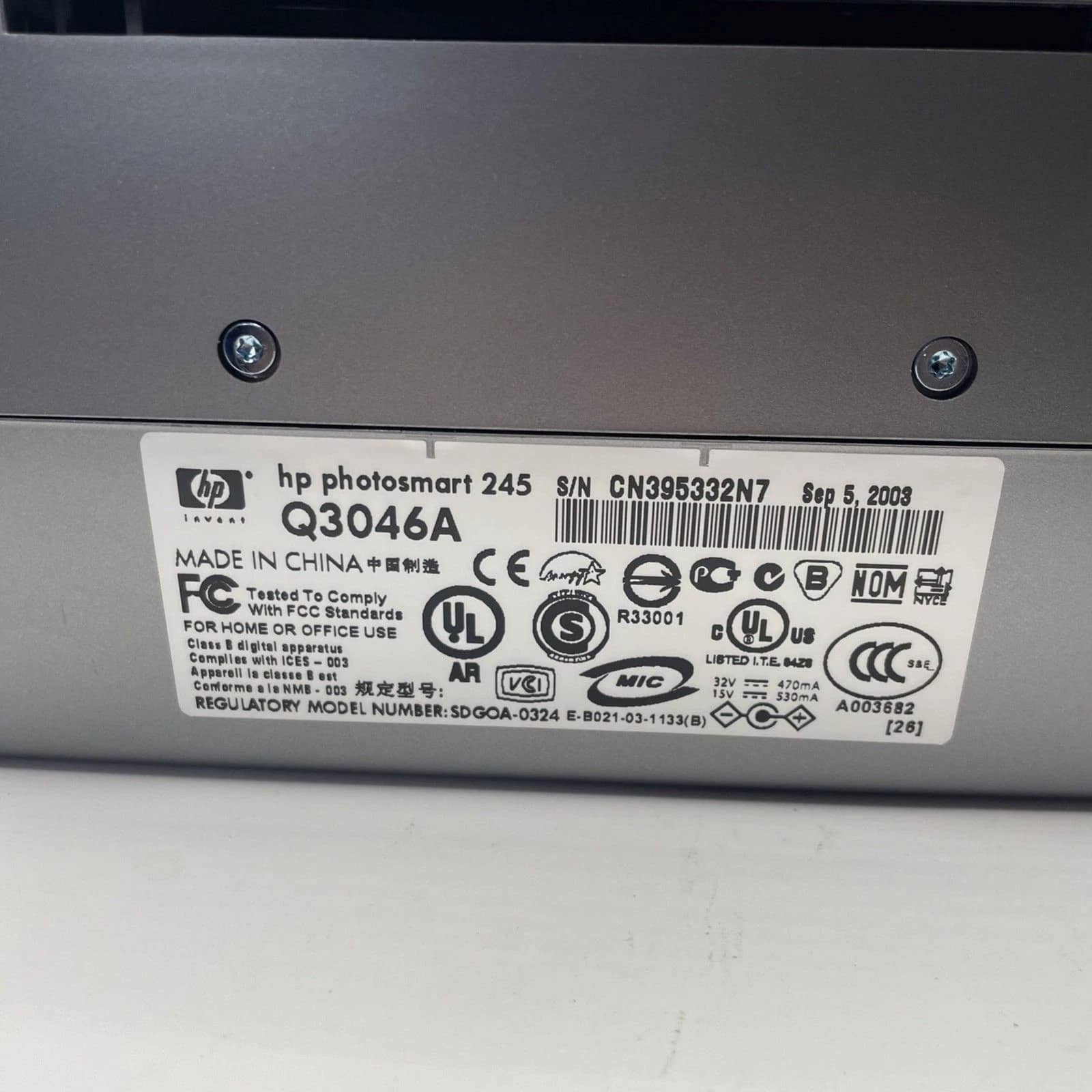 HP Photosmart 245 Printers New