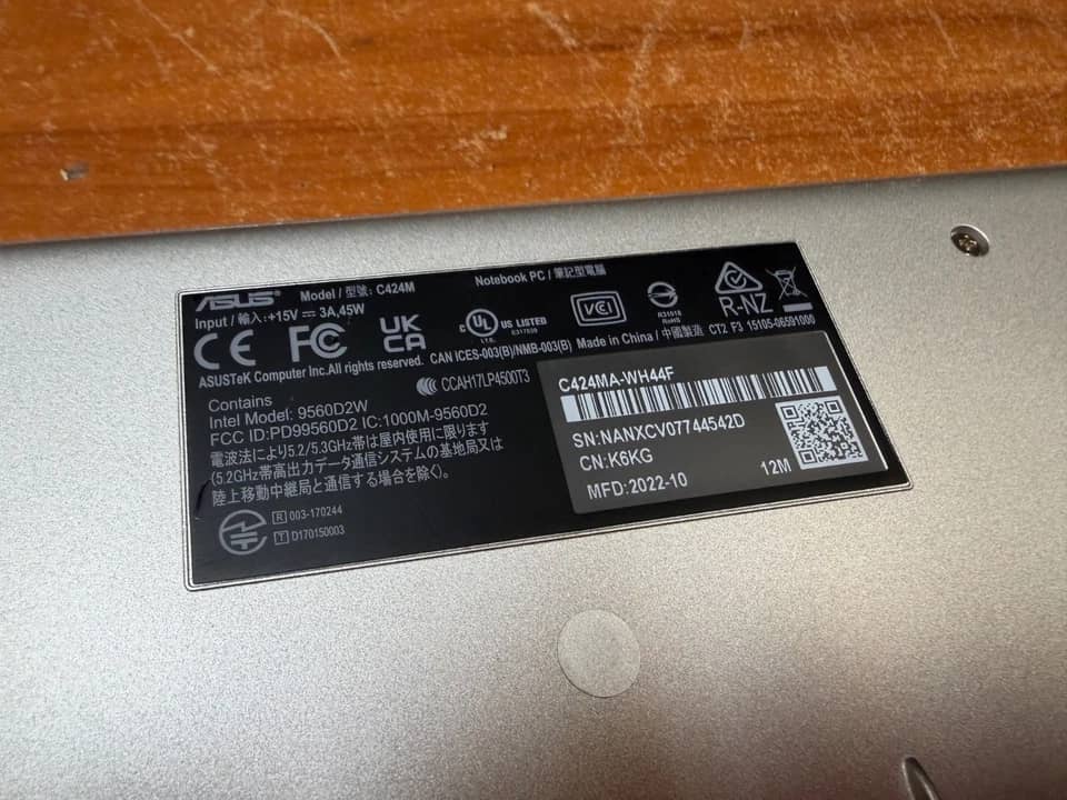 ASUS Chromebook C424MA Computers