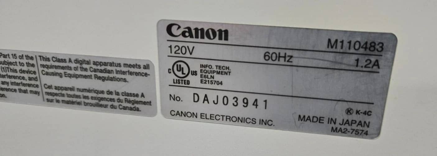Canon DR-7580 Printers Used - Good