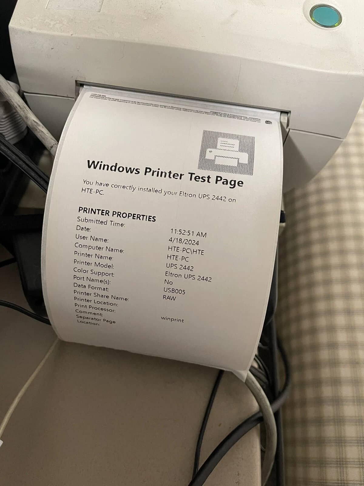 Zebra LP2442PSA Printers Used - Good