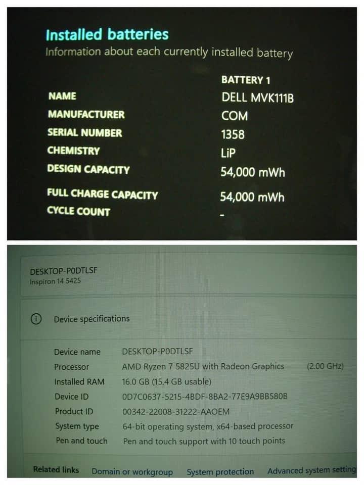 Dell Inspiron 14 5425 Computers