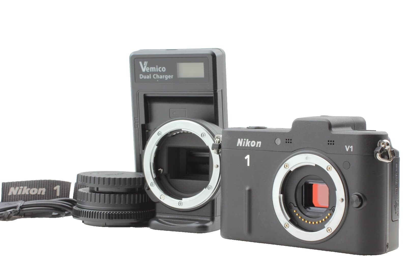 Nikon 1 J5 Digital Cameras Silver New w/ 10-30mm Kit