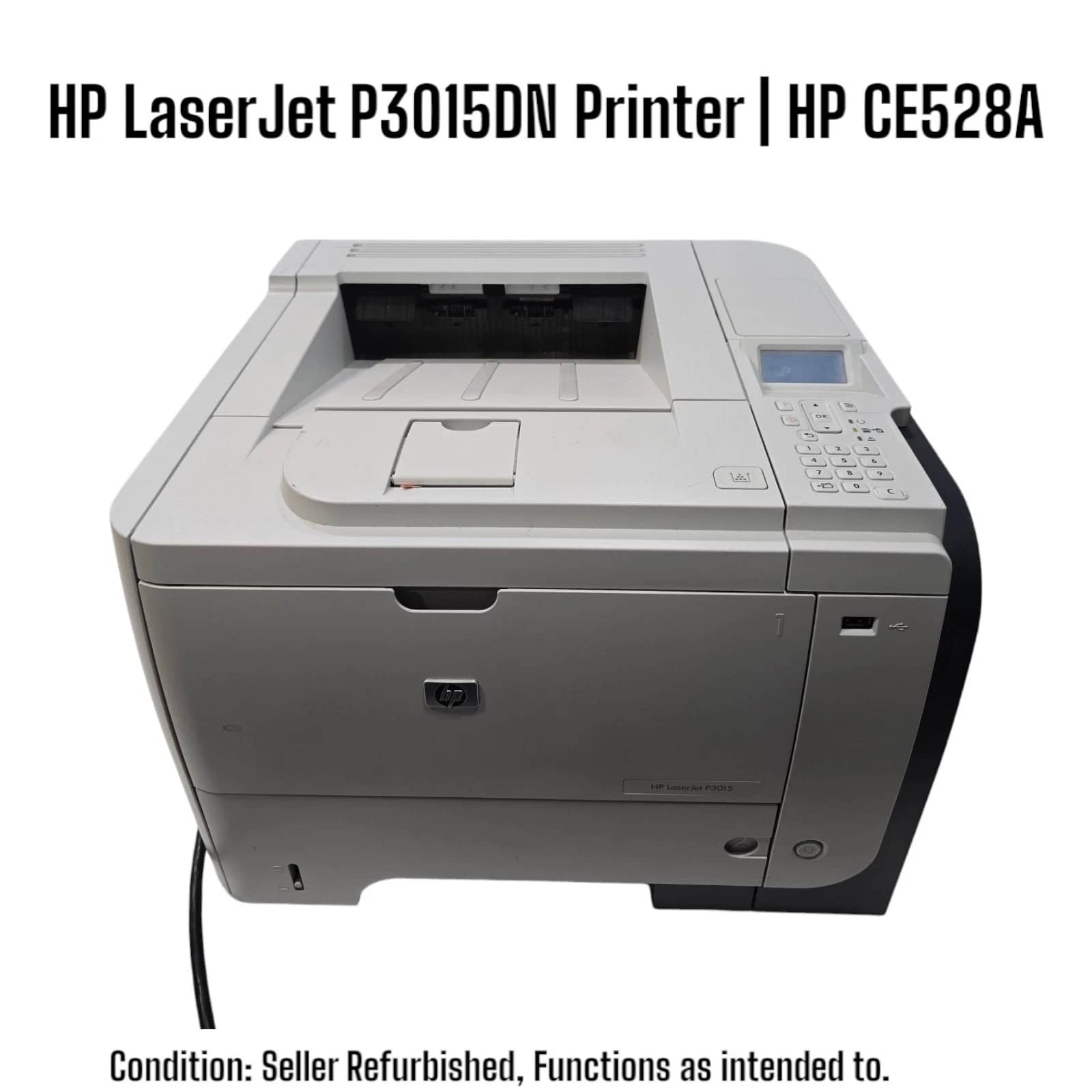 HP P3015dn, CE528A Printers Used - Good