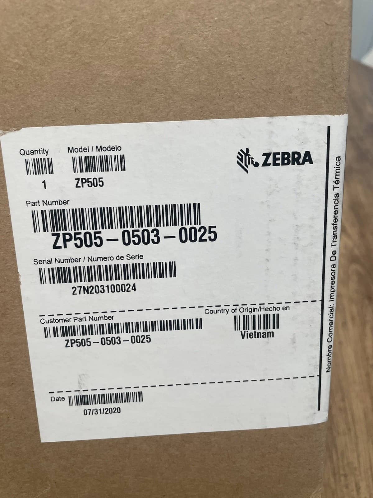 Zebra Zp505 Printers Used - Good
