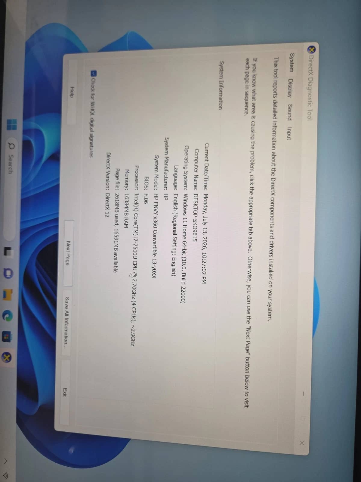 HP ENVY x360 Convertible 13-y0XX Computers 240GB 16GB Used - Good