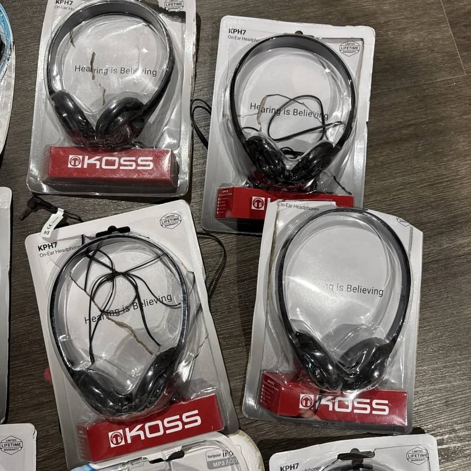 Koss KPH7 Headphones & Earbuds Black New