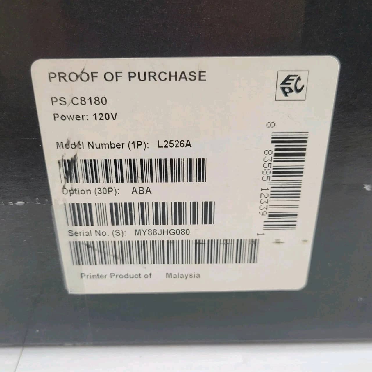 HP Photosmart C8180 Printers Used - Good