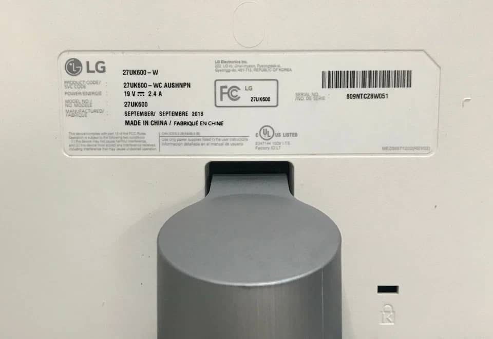 LG 27UK600 Monitors