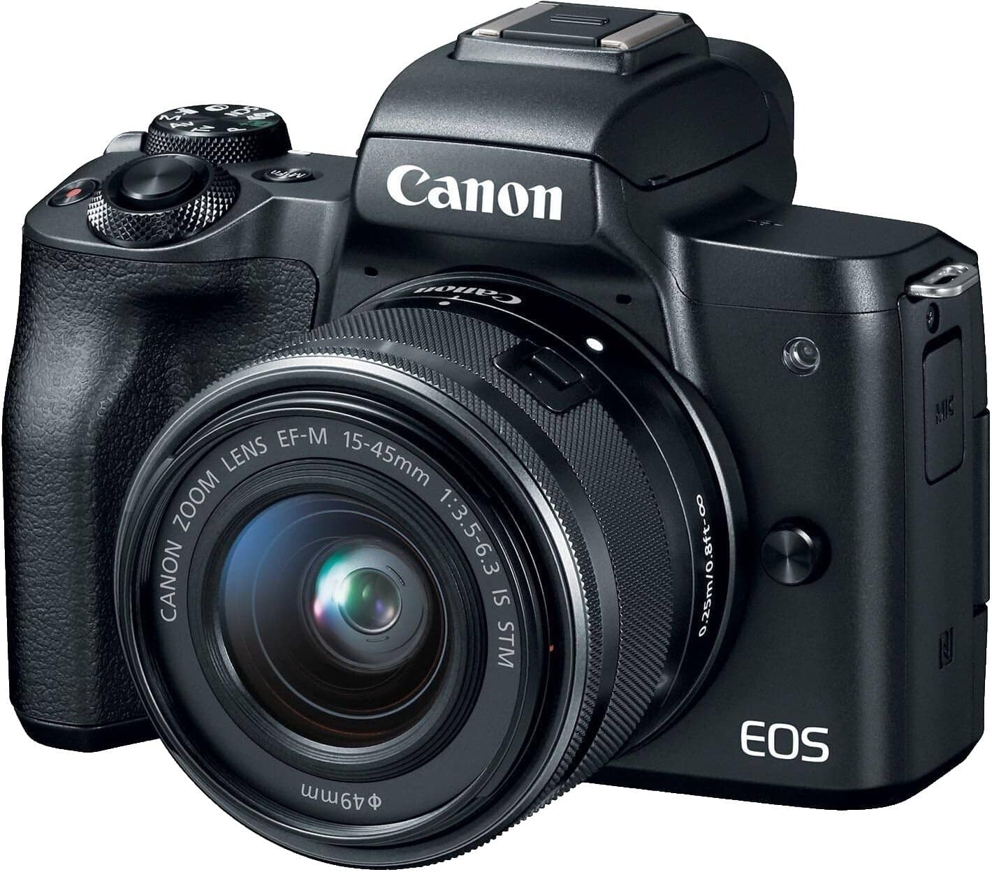 Canon EOS M50 Mark II Digital Cameras Black New Body Only